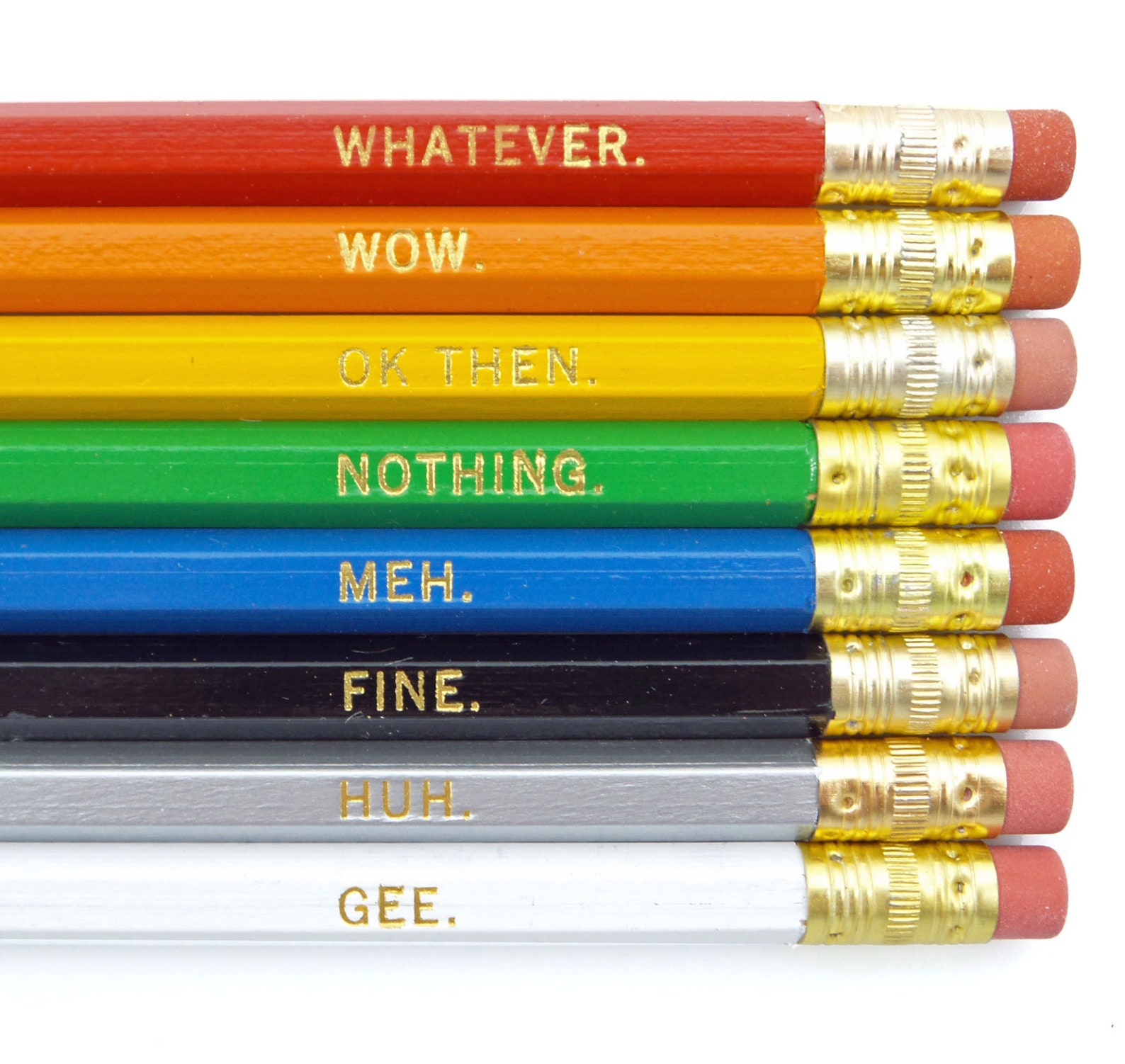 Sarcastic Pencil Set: Great gifts under $15