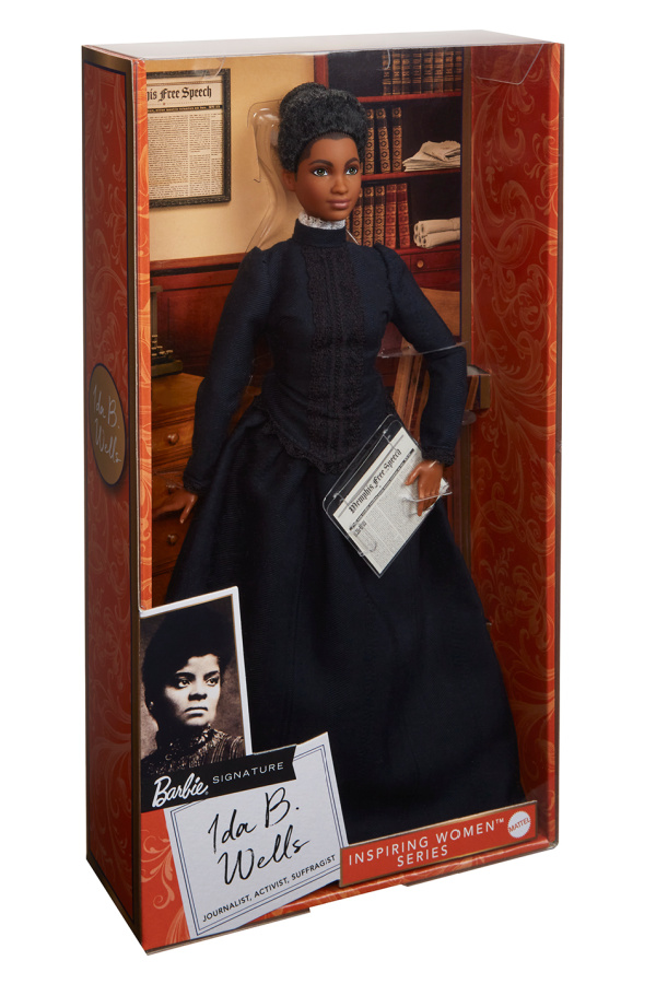 Introducing the new Ida B. Wells doll from Barbie, which comes with the newspaper that the impactful social justice leader cofounded.