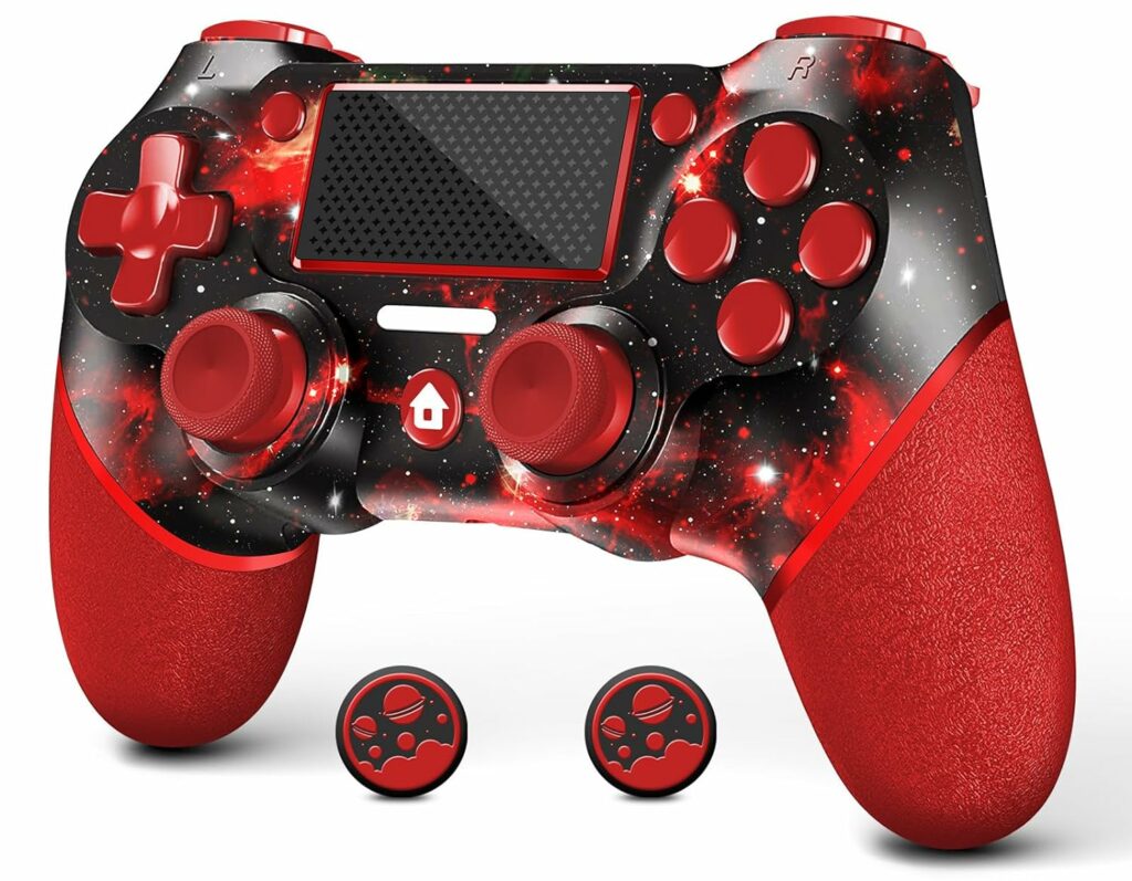 Cool Valentine's Gifts for boys; This red AceGamer Wireless Controller for PS4 