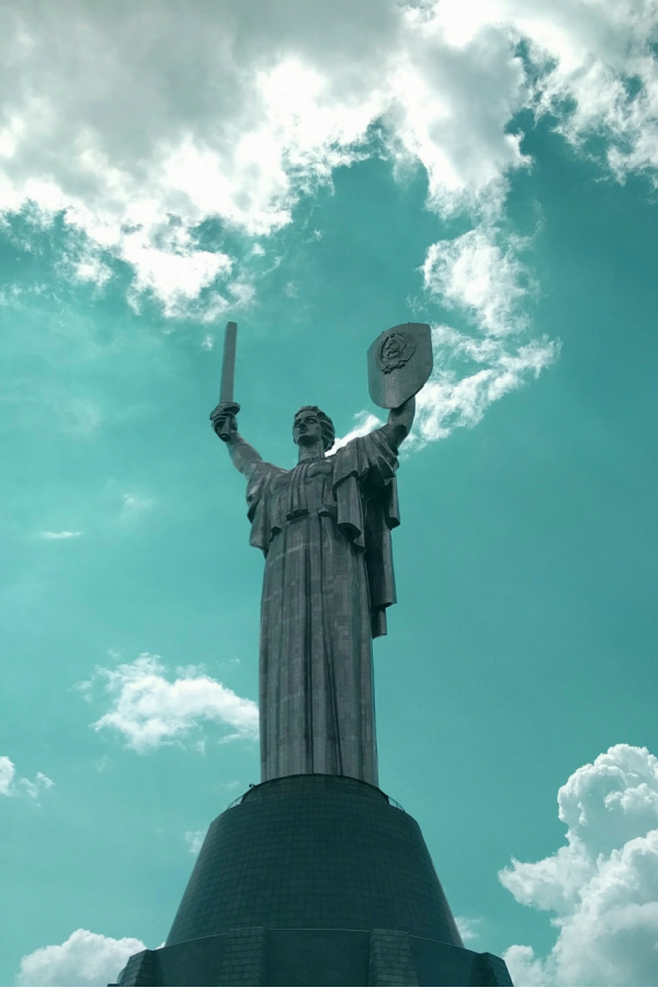 The Motherland Monument in Kyiv: Andrii Leonov via Unsplash
