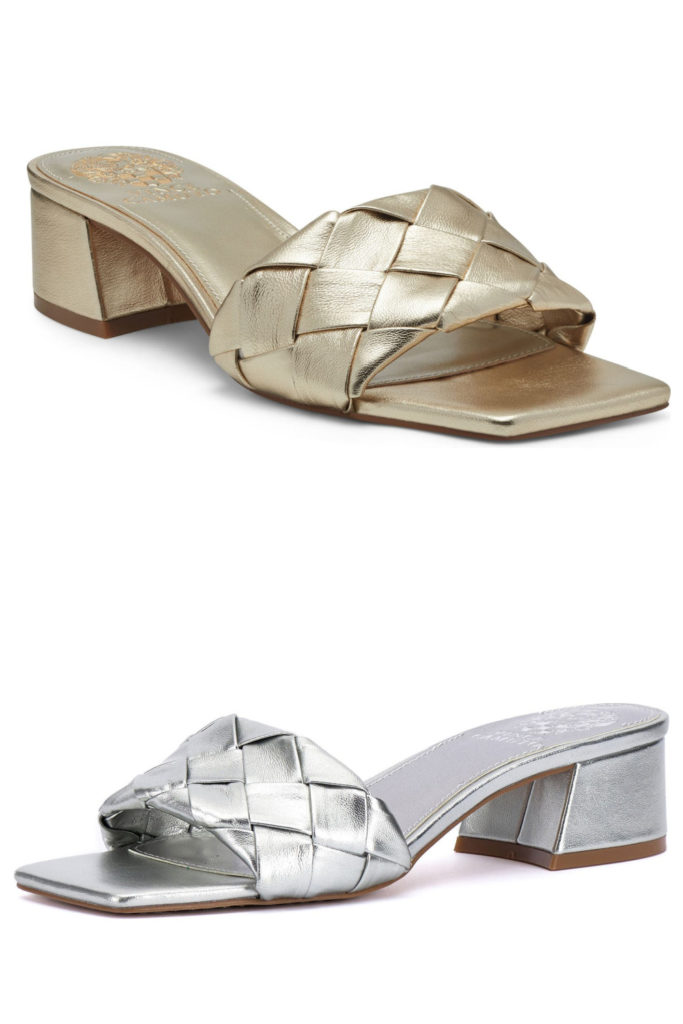Puffy braided sandals on trend for spring/summer 2022: Vince Camuto Semtera Block Heel Slides