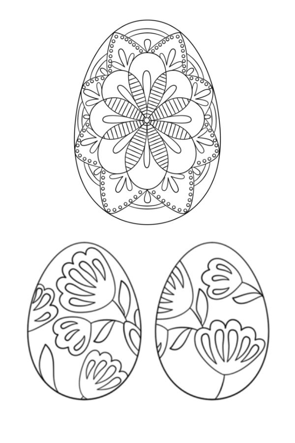Super Coloring's free Ukrainian Easter egg coloring pages