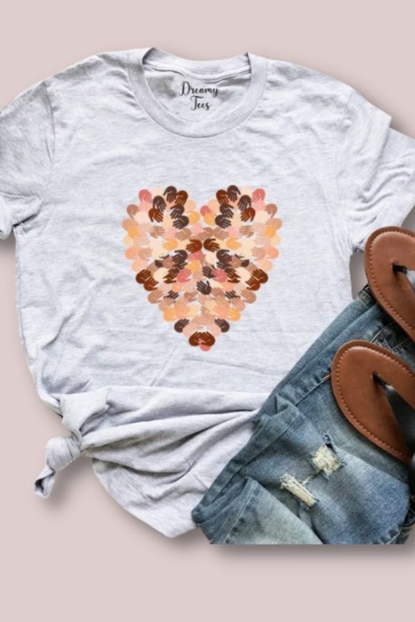 This diverse hands tee from Dreamy Tees makes an excellent Mother's Day gift under $25