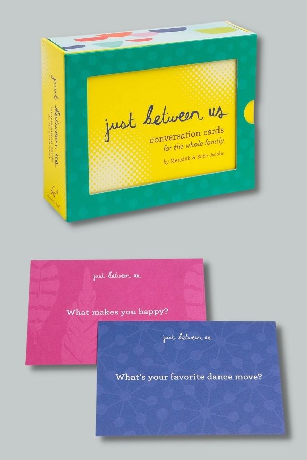Just Between Us conversation cards make a thoughtful Mother's Day gift under $25