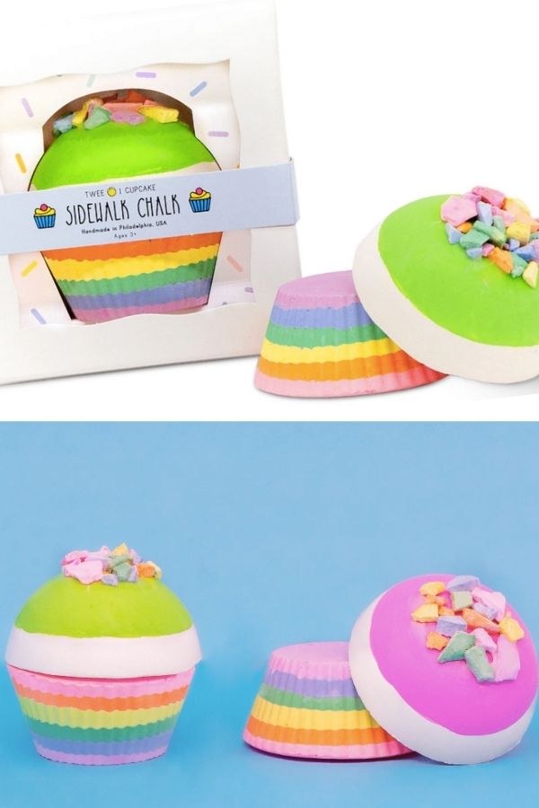 Twee's cupcake chalk make a colorful addition to an Easter basket