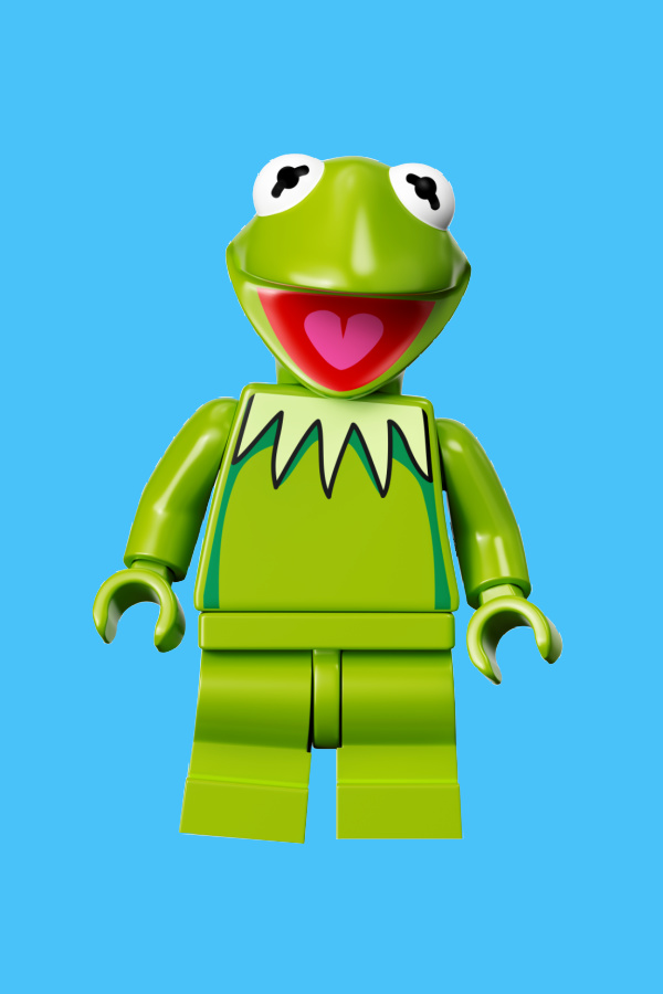 We're so excited for the new LEGO Muppet minifigs, including Kermit!
