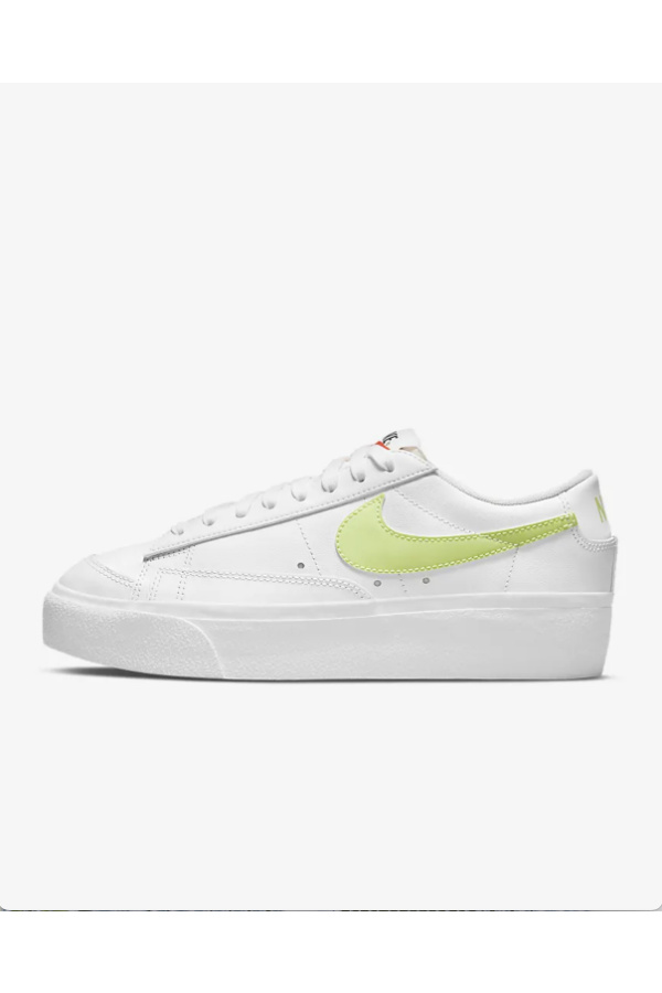 Nike Blazer Low Platform sneakers with lime