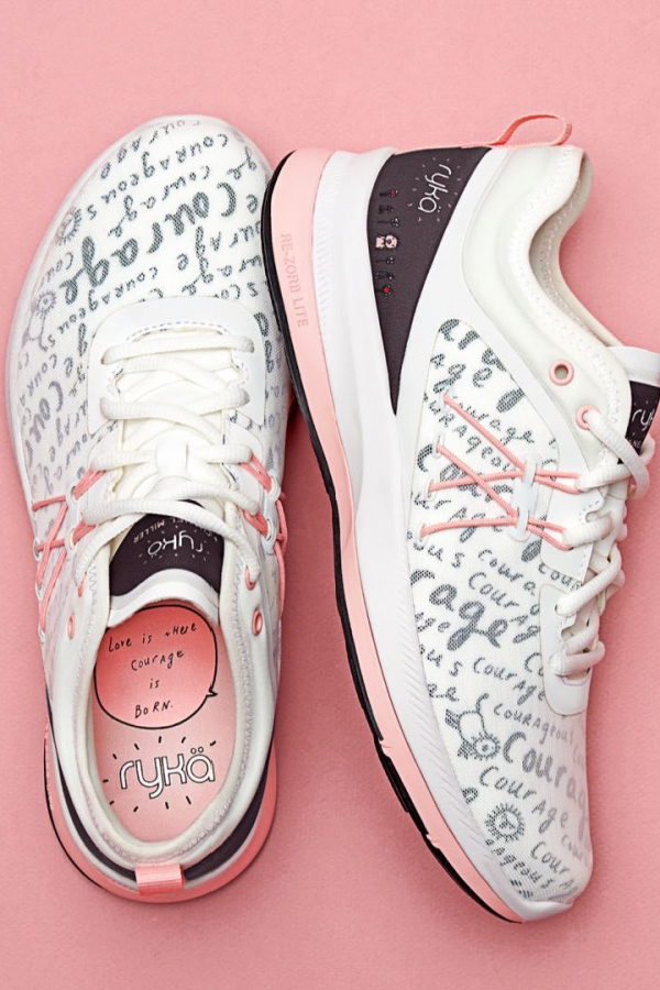 The Ryka x Chanel Miller limited edition sneakers supporting survivors of sexual violence