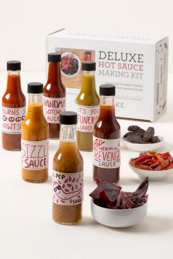 Give dad this unique hot sauce making kit for a spicy Father's Day gift!