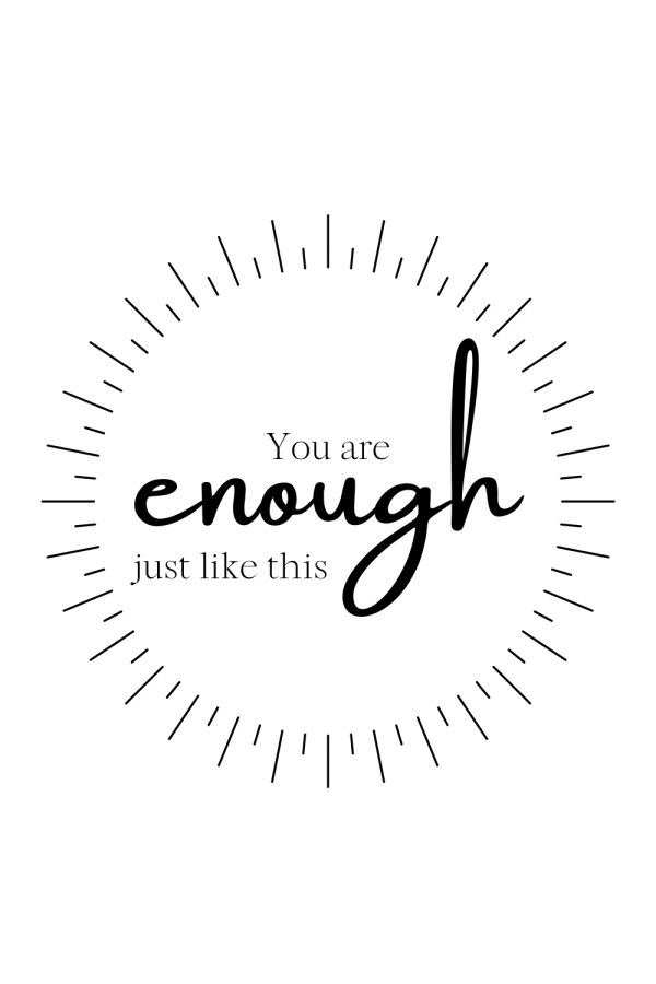feelClings inspirational mirror clings: You are enough