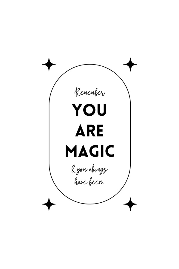 feelClings inspirational mirror clings: You are magic