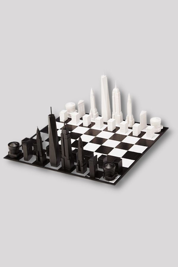 Bet dad doesn't already own a chess set featuring the iconic NYC skyline