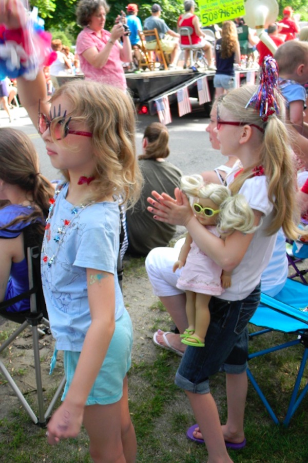 Dress up in patriotic colors and attend a Fourth of July parade with the kids