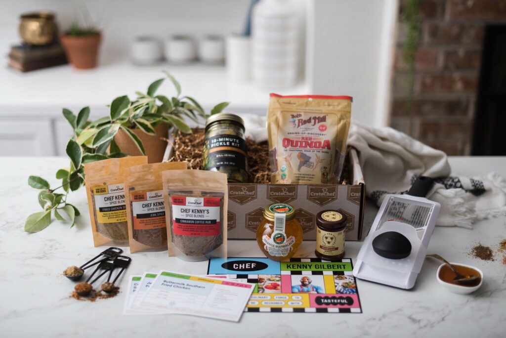 Cool Subscription Boxes for Men: CrateChef is curated by top chefs like this one from Chef Kenny Gilbert