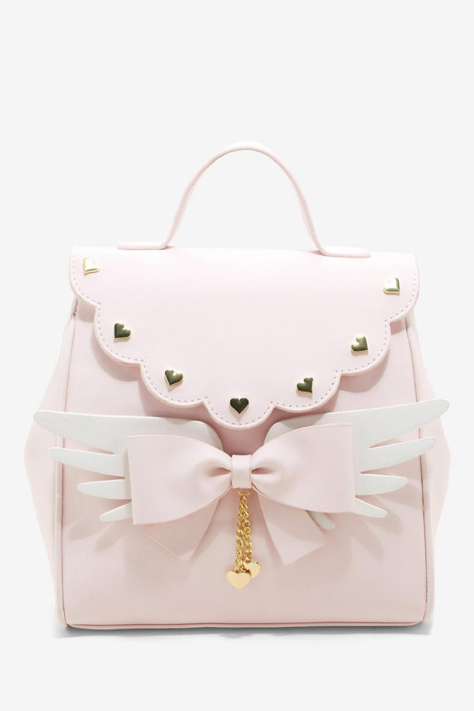 Pink kawaii wings mini backpack for teens - so cute for the essentials when they head back to school
