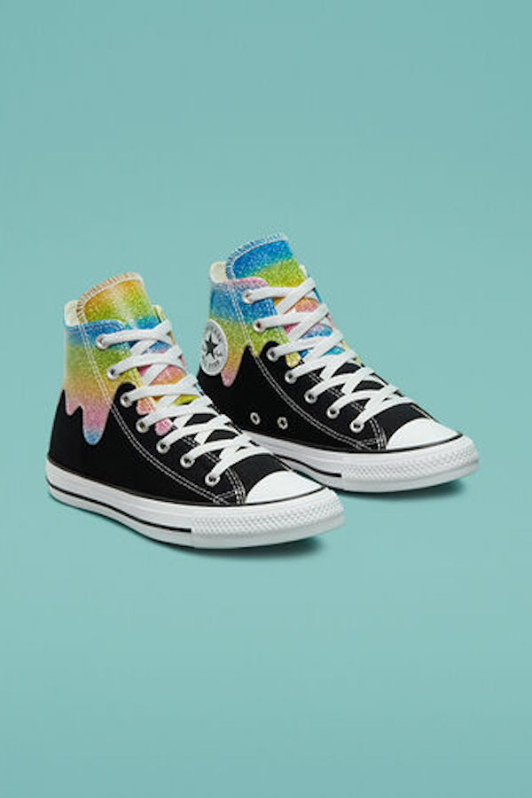 Converse's All Star Glitter Dip high-top-sneakers | Cool Mom Picks Birthday gift guide