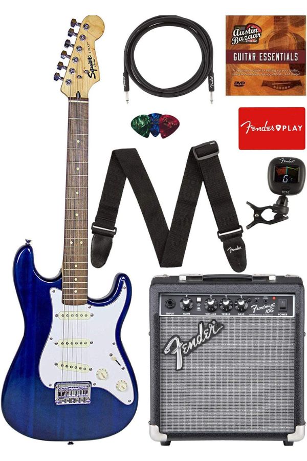 Fender electric guitar and amp bundle for new players, perfect for smaller hands | The Coolest Birthday Gifts for 8 year olds