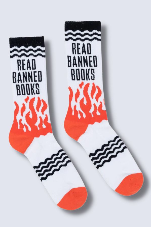 Banned books socks | Cool birthday gifts for teens