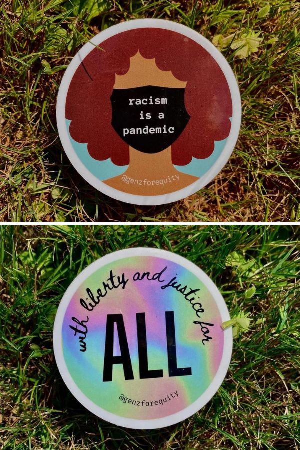 Racism is a Pandemic sticker from Gen Z for Equity raises money for NAACP