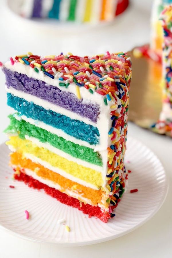 Rainbow cake from the Cake Boss bakery | coolest birthday gifts for tweens