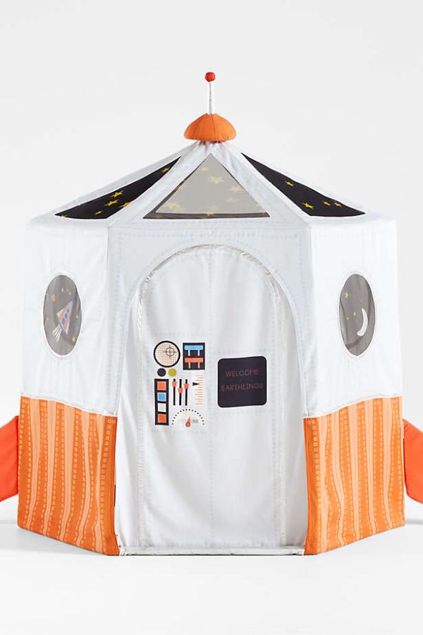 Rocket Ship fort playhouse at Crate and Barrel | The coolest 3 year old gifts
