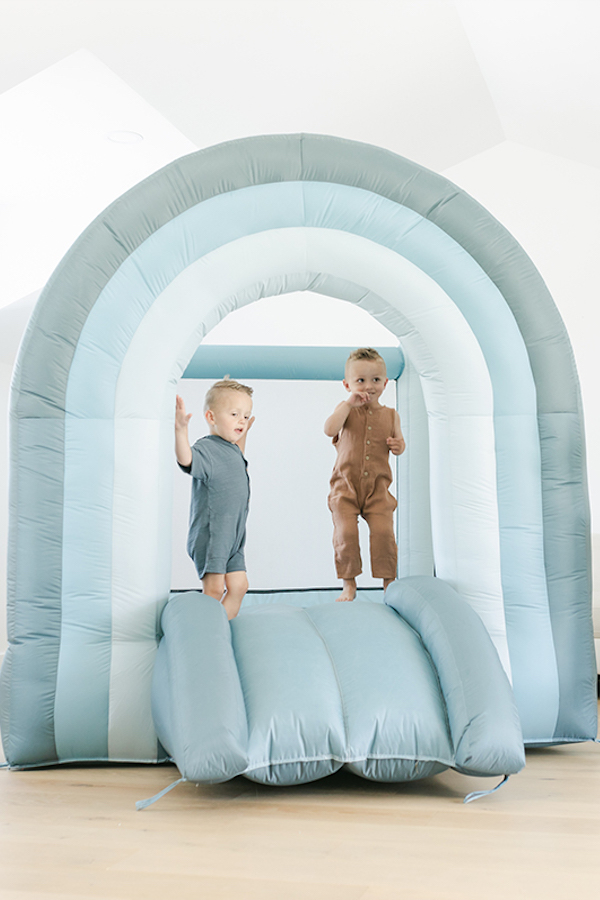 SMOL blue rainbow bounce house | The coolest 2 year birthday gifts
