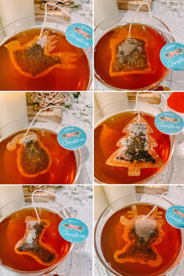 Christmas set of tea bags: Adorable gift at a great price!