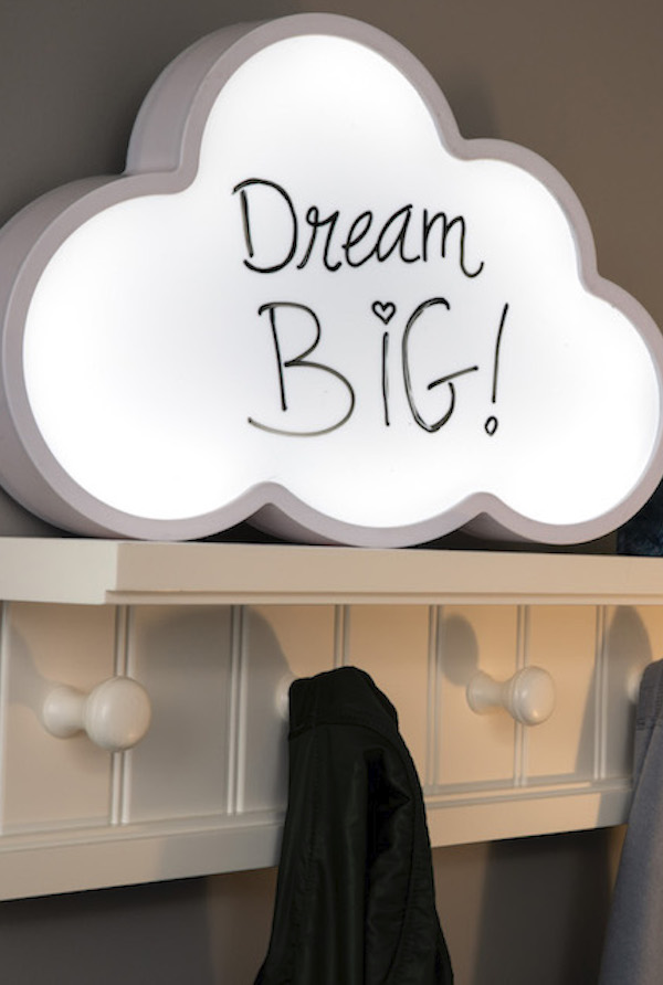 Cloud dry-erase message board | The coolest gifts for 6 year olds