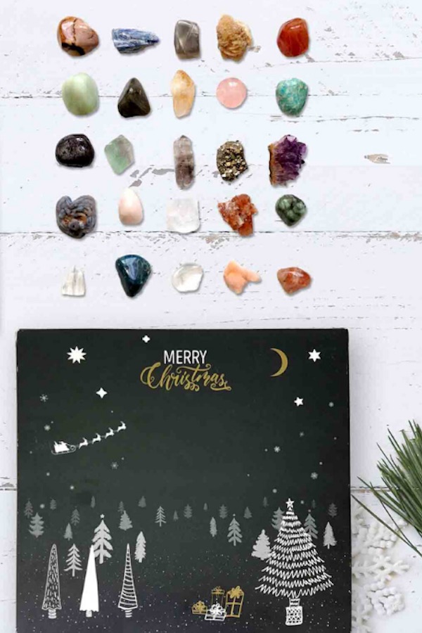 Perfect for collectors of gems and crystals, Gen Snow's Advent calendar now comes in two designs.