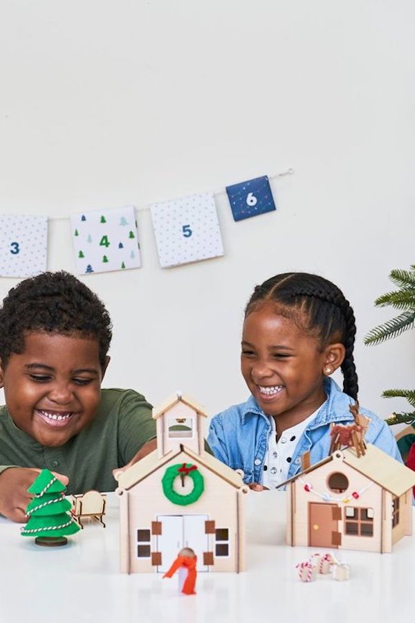 Build a holiday village with Kiwi Crate's Advent calendar