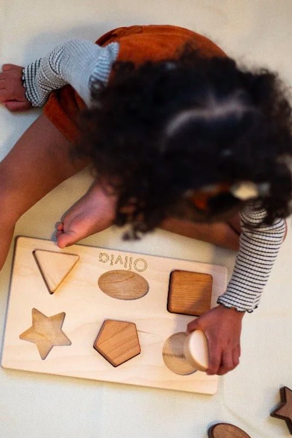 Personalized wooden puzzle by Bannor Toys | The coolest gifts for 2 year olds