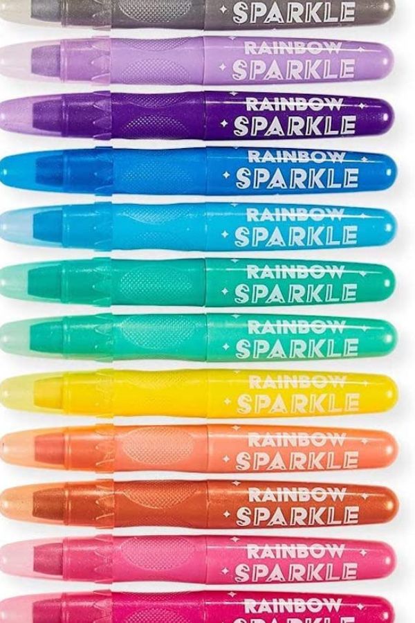 OOLY rainbow sparkle crayons | Coolest 4 year old birthday gifts