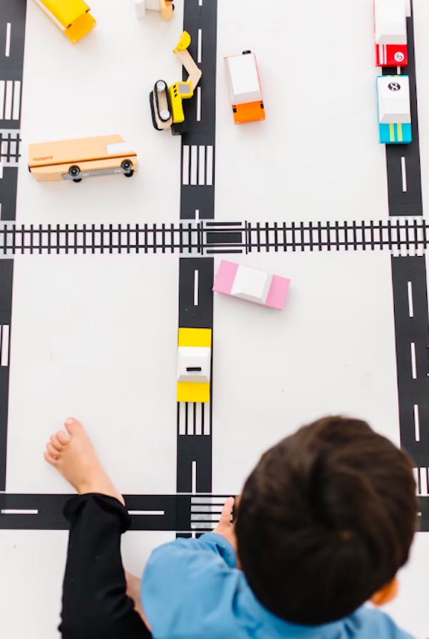 SOhandmade washi tape roads and train tracks | The coolest gifts for 5 year olds