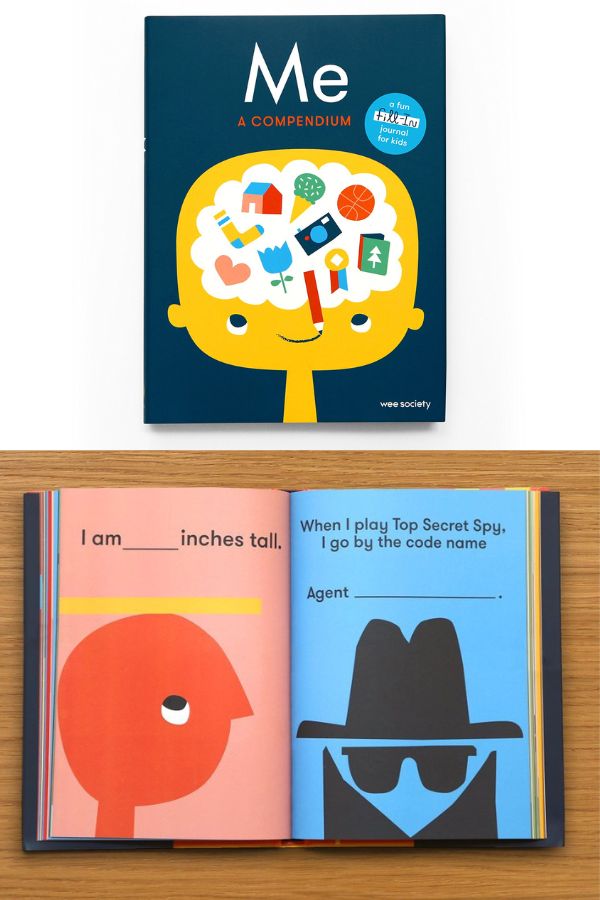 Wee Society's Me journal | The coolest gifts for 5 year olds