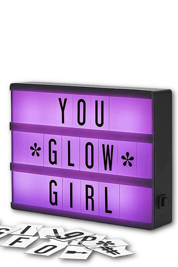 Color-changing LED Lightbox for tweens and teens: One of our favorite gifts for kids this year | cool mom picks gift guide