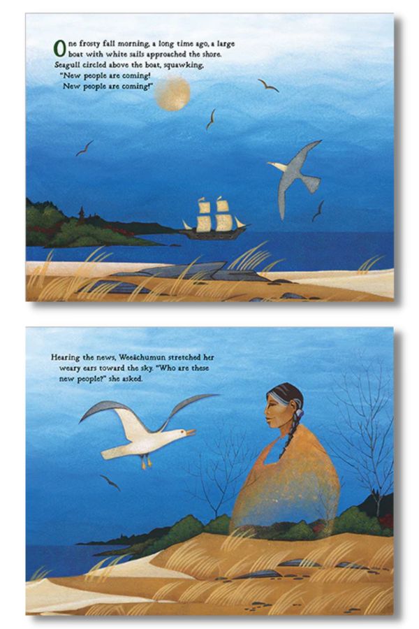 Tell the story of Thanksgiving from the Native perspective with books like Keepunumuk: Weeachumun's Thanksgiving Story