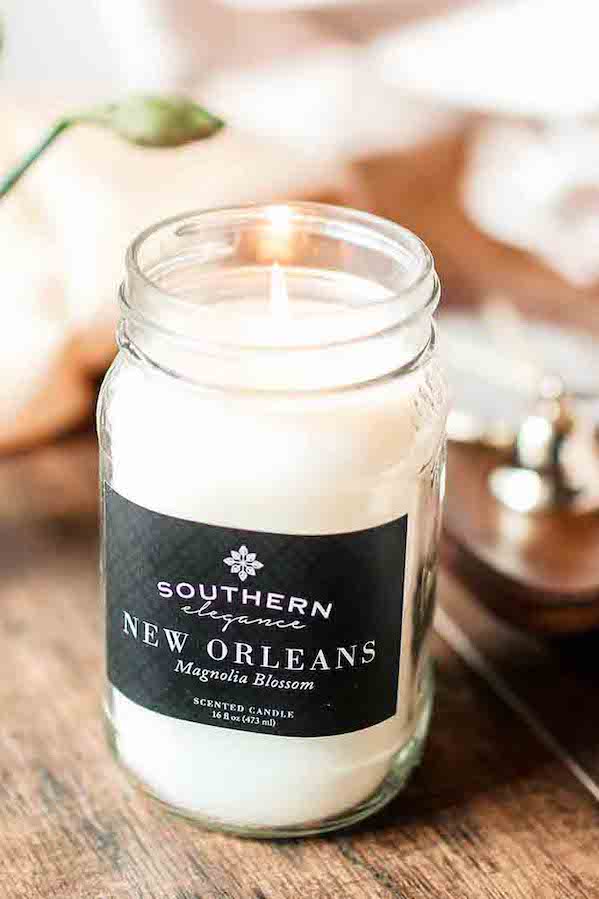 Southern Elegance Candle Company regional candles for mother-in-law gifts.