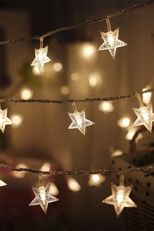 Star-shaped LED lights for the dorm room make a great college student gift.