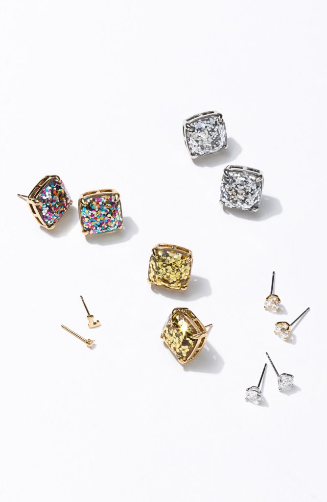 Kate Spade glam sparkle stud earrings: A great mother-in-law gift under $40