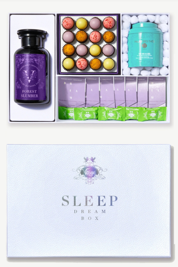Vosges chocolates dream box makes an amazing mother-in-law gift -- or a gift for any lucky woman who loves chocolate and sleep!