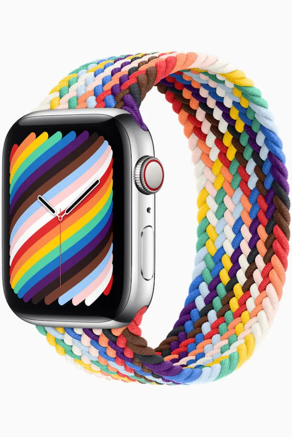 Apple Watch 2021 Pride Band in rainbow braid. Gorgeous! Apple Watch 2021 Pride Band in rainbow braid. Gorgeous!