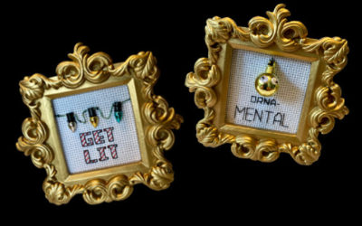 Irreverent cross stitch kits from Subversive Cross Stitch: The holiday gift probably not for your in-laws.