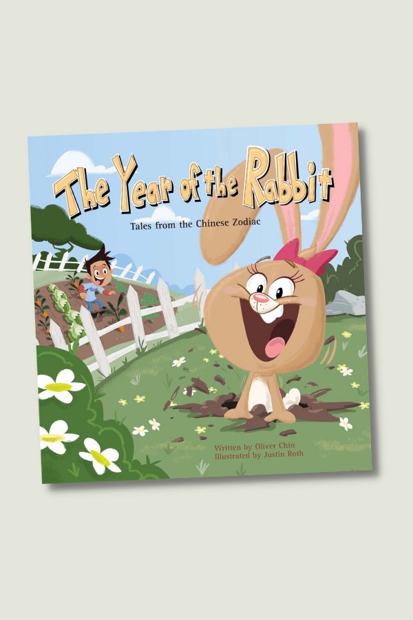 Oliver Chin's The Year of the Rabbit book is a fitting book gift for a baby born this year.