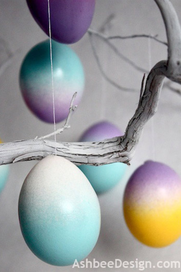 Pretty ombre Easter eggs designed by Ashbee Design.