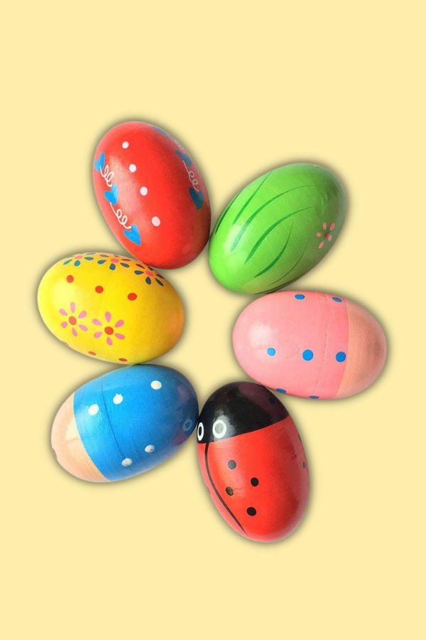 These non-candy Easter egg shakers are a great gift for under $10.