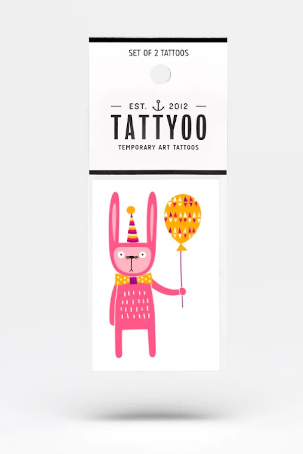 Non-candy Easter basket ideas: Party bunny temporary tattoo