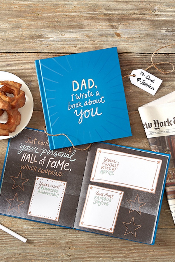Cool Father's Day gifts under $20: Fill-in-the-blank keepsake book