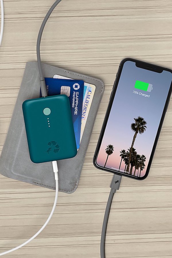 The Nimble CHAMP portable battery pack lets users charge two devices at once. Great gift for graduates!