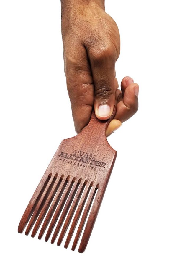 Cool but practical Father's Day gifts: Sandalwood beard pick from Evan Alex Grooming