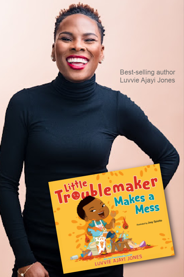 Best-selling author Luvvie Ajayi Jones discusses her brand new picture book, Little Troublemaker Makes a Mess